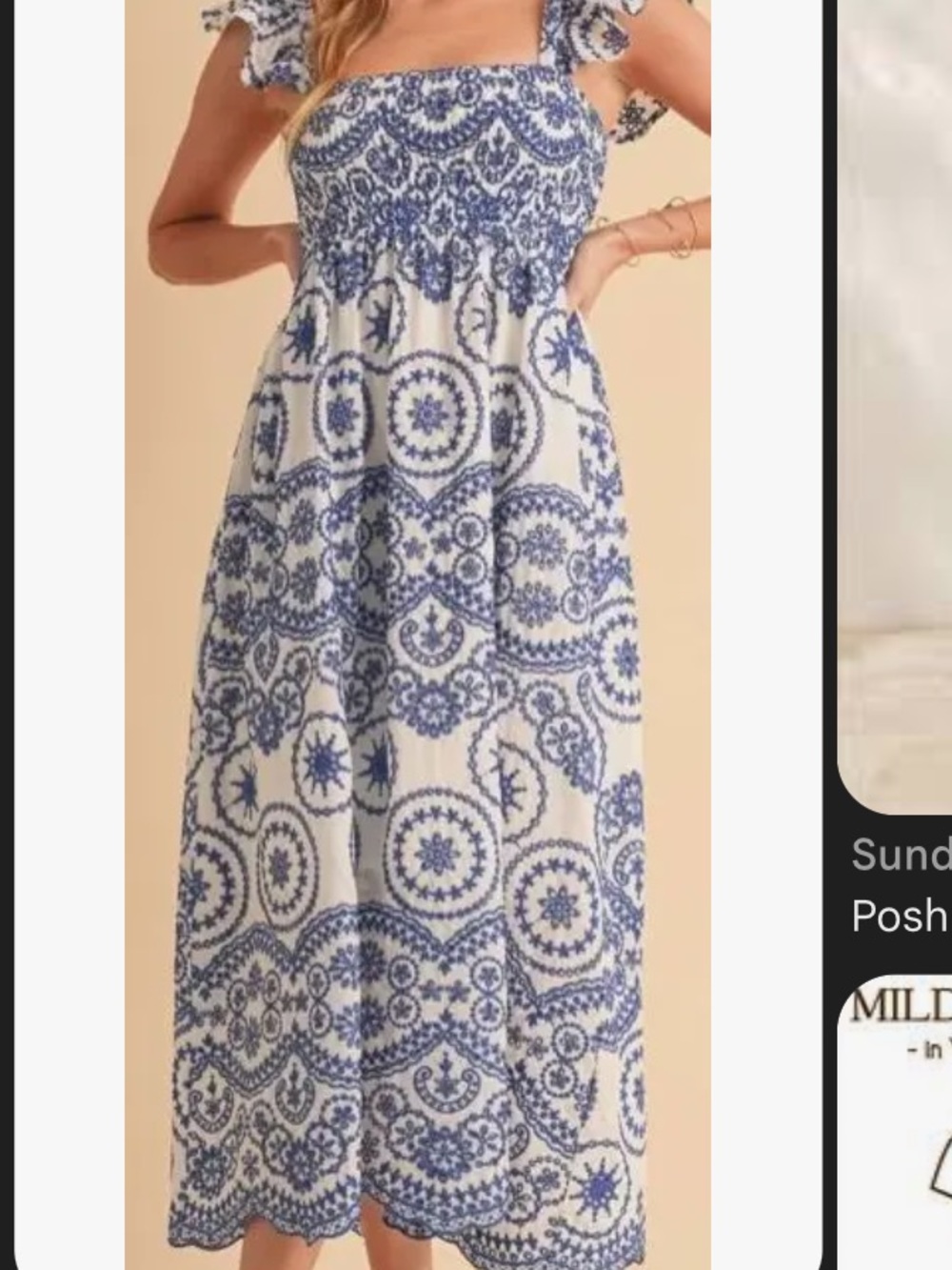 Sunday Up Eyelet Dress